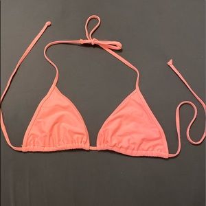 XL Body Glove triangle bikini top, neon orange